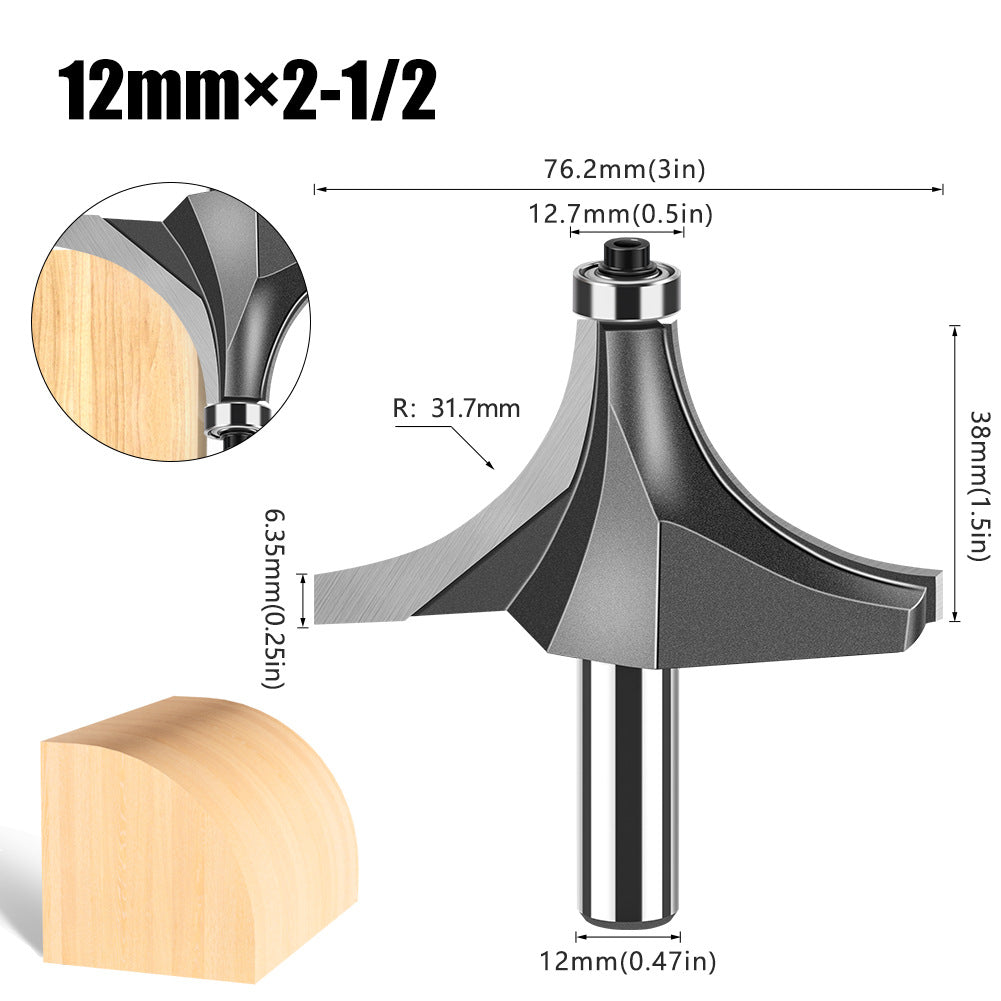 12 handle fillet cutter chamfering milling cutter, commonly used fillet cutter preferably tungsten steel alloy fillet cutter trimming machine tool