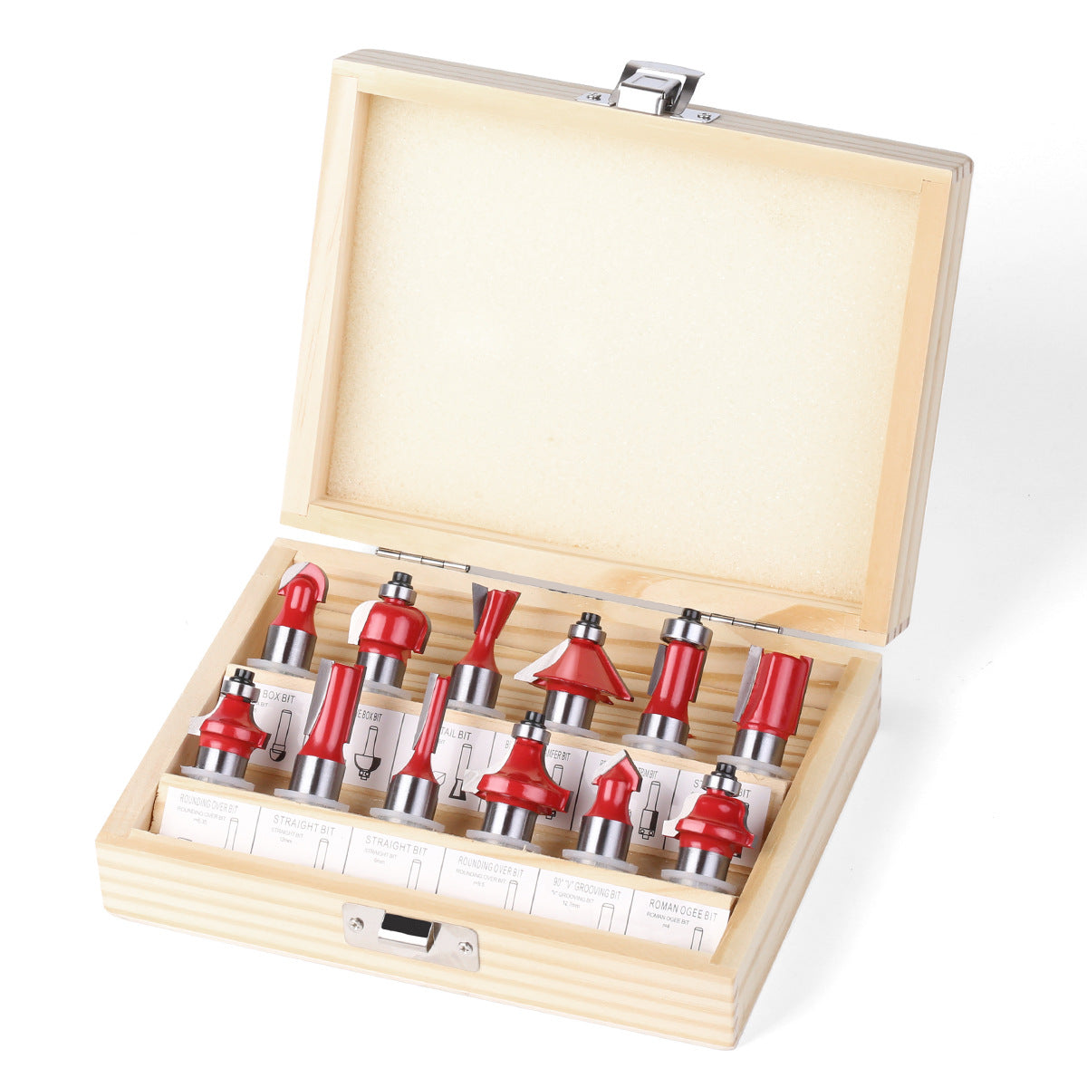 1/2 handle 12-piece woodworking milling cutter set Engraving machine/bakelite milling/trimming machine, cutter head set cutter