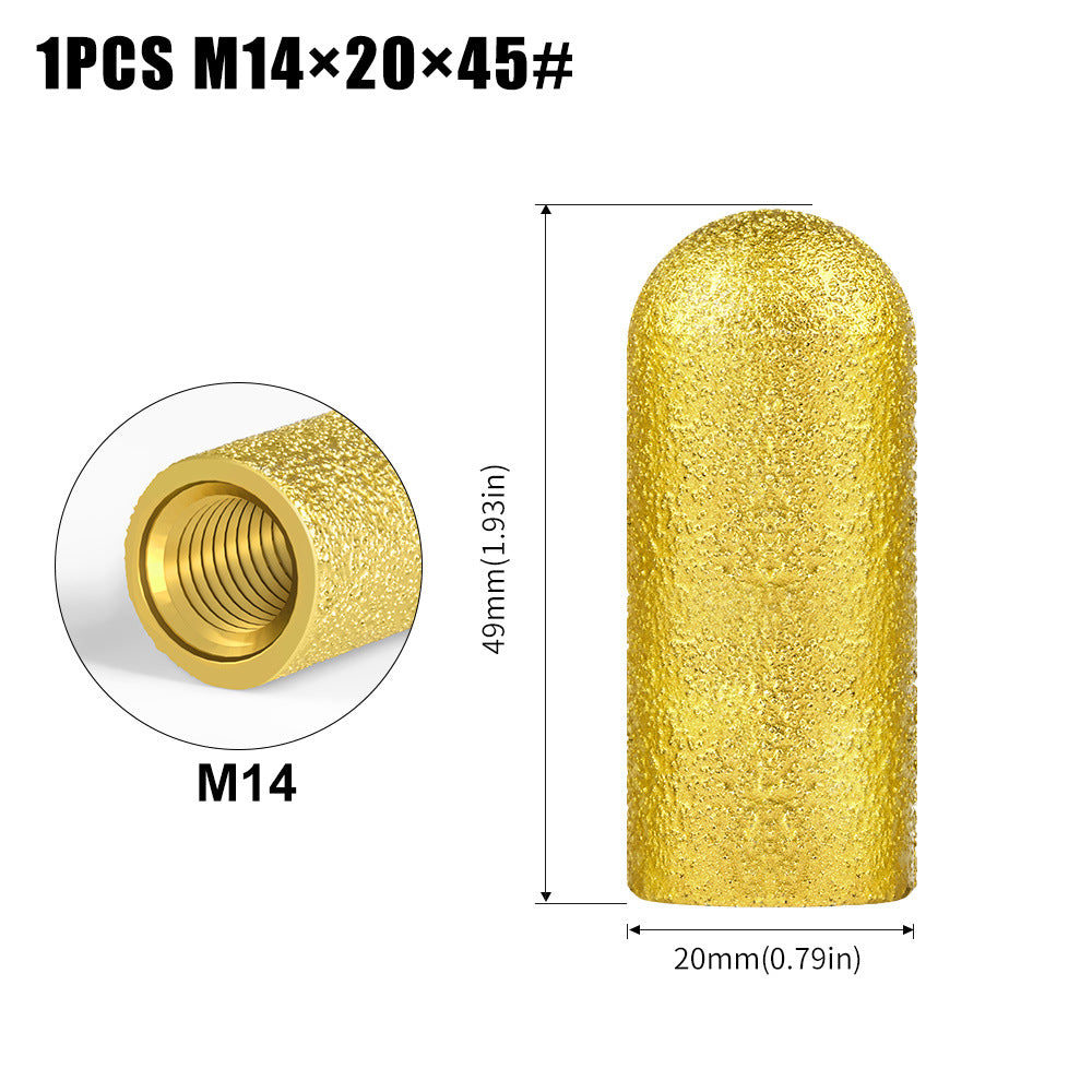 Brazing M10, M14 arc grinding wheel grinding head quartz stone stone tile angle grinder milling cutter polishing and trimming