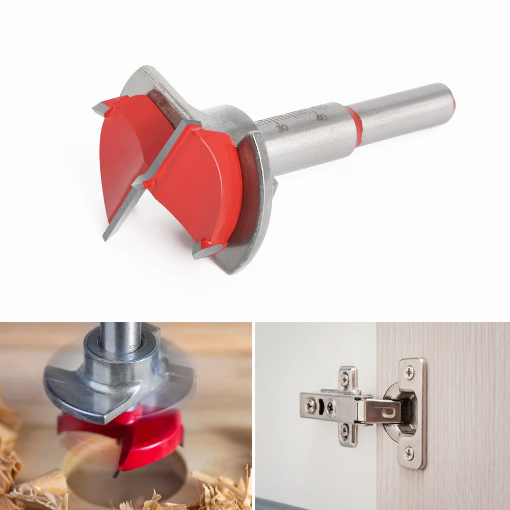 No cover hinge drill combination set, hinge hinge woodworking hole positioner 35mm adjustable