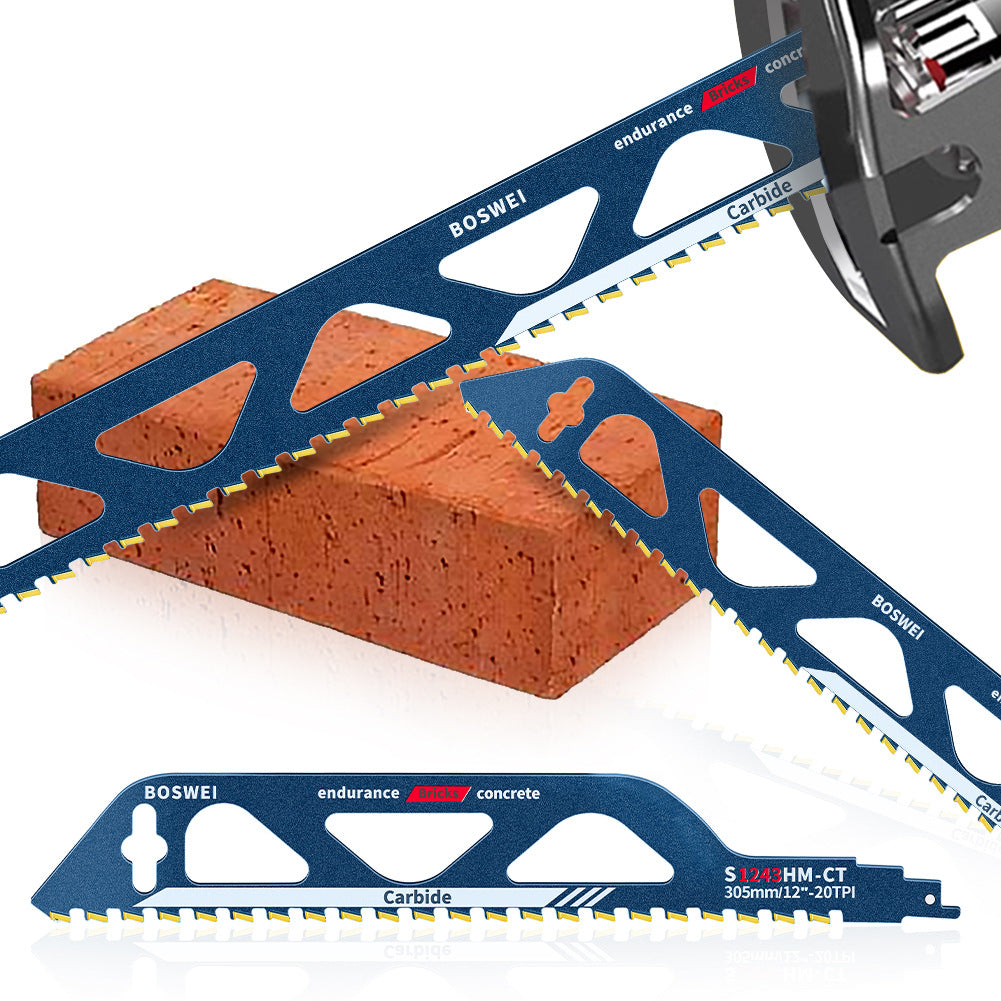 Reciprocating saw horse knife sawing wall wall red brick stone gold special light brick aerated block cutting coarse tooth saw blade