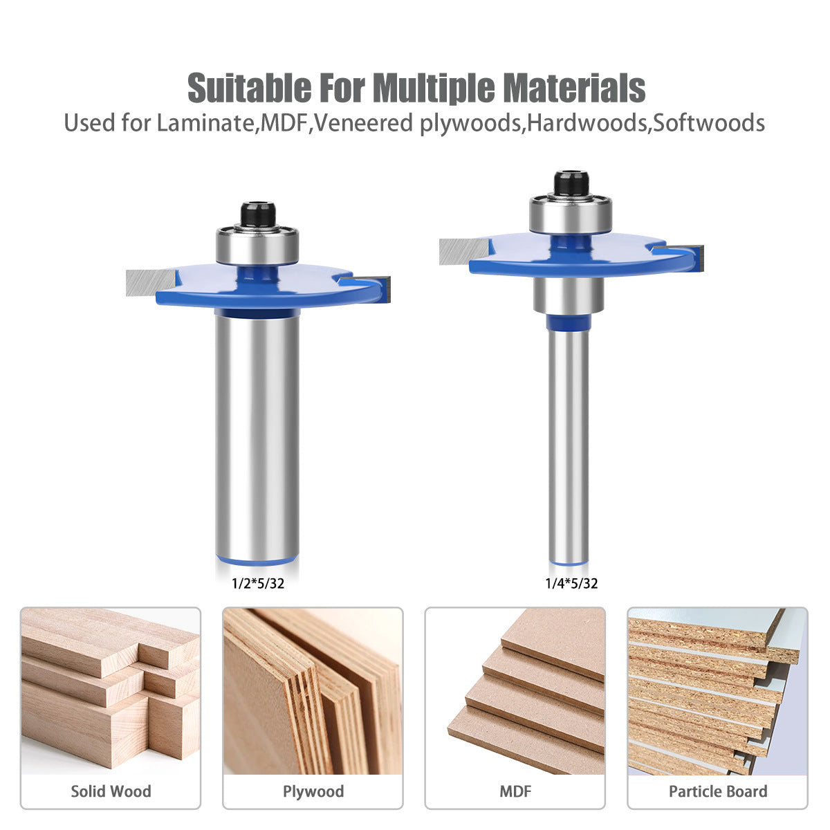 Ball T-knife 1/4 handle 1/2 handle, woodworking milling cutter slotting cutter alloy cutter side handle trimming machine knife engraving machine