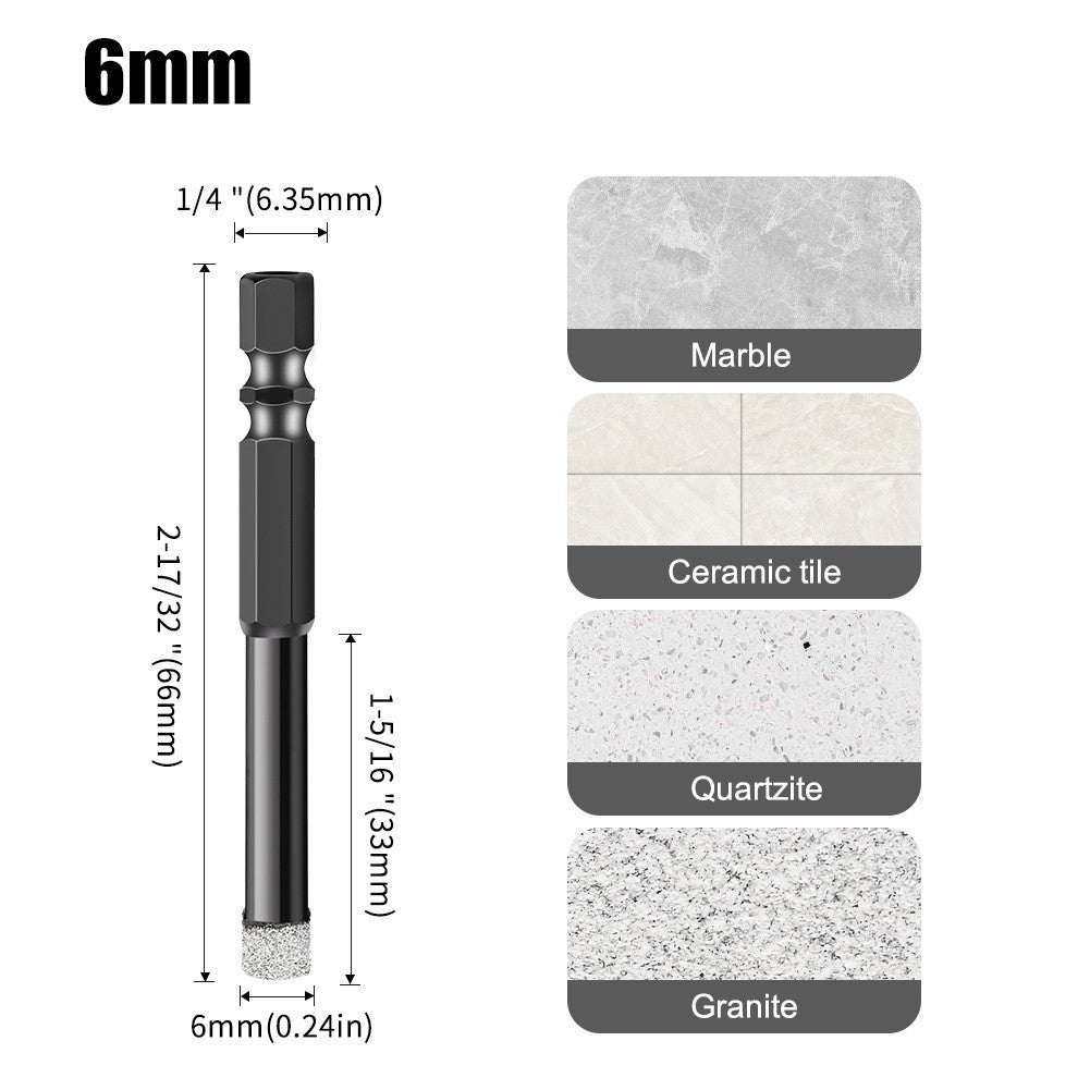 Emery professional stone hole opener, ceramic tile marble dry drilling bit, stone slate drilling bit