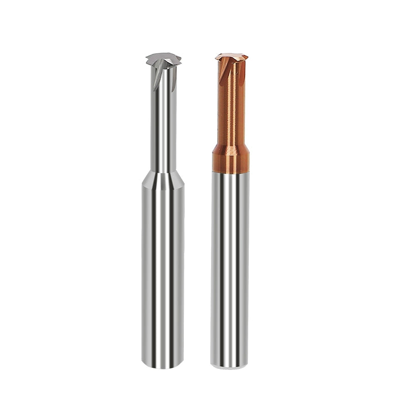 Inch single tooth tungsten steel cylindrical pipe thread milling cutter sealing type CNC numerical control tool for aluminum steel coating