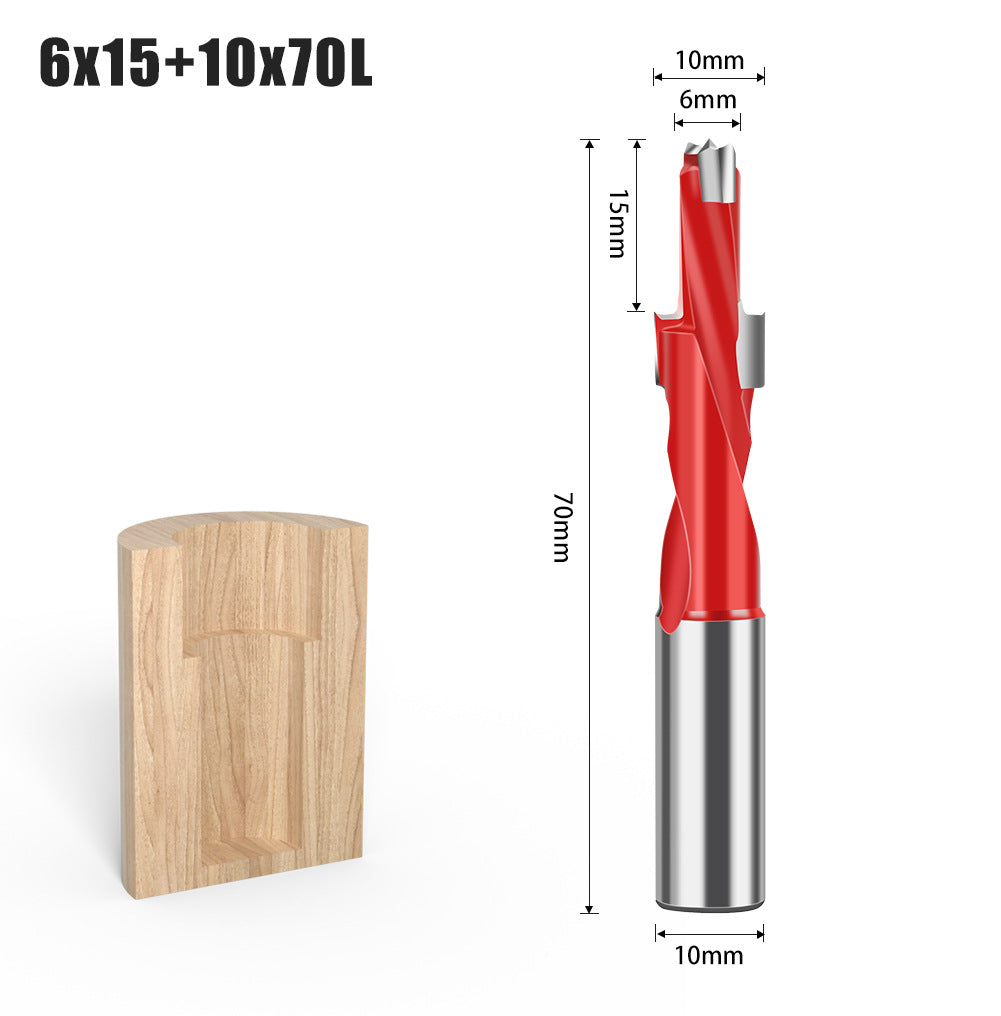 Step Drill Three-in-One Drill Secondary Drill Alloy Woodworking Step Drill Side Hole Machine Drill Bag Countersunk Hole Woodworking Row Drill Bit
