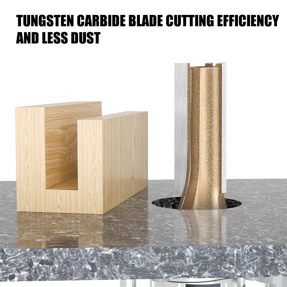 Professional grade three-edged straight knife 6 handles woodworking special milling cutter head slotting knife woodworking knife trimming grooving knife 12 handles