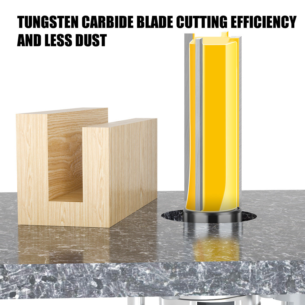 12 handle bearing straight knife imitation trimming knife straight edge woodworking milling cutter head engraving machine milling cutter double edge four edge slotting