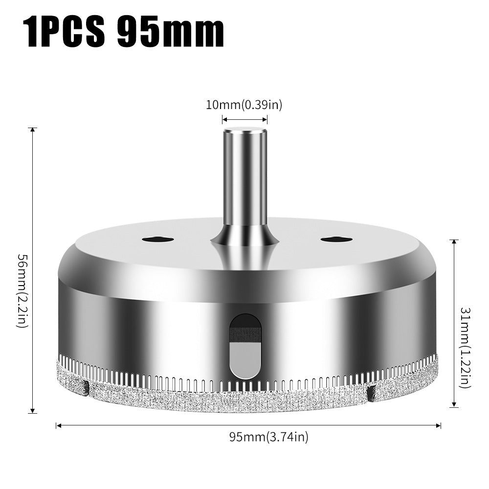 Diamond high-quality integrated steel glass drill bit, tile wall marble hole punch, electroplated drill bit glass opening