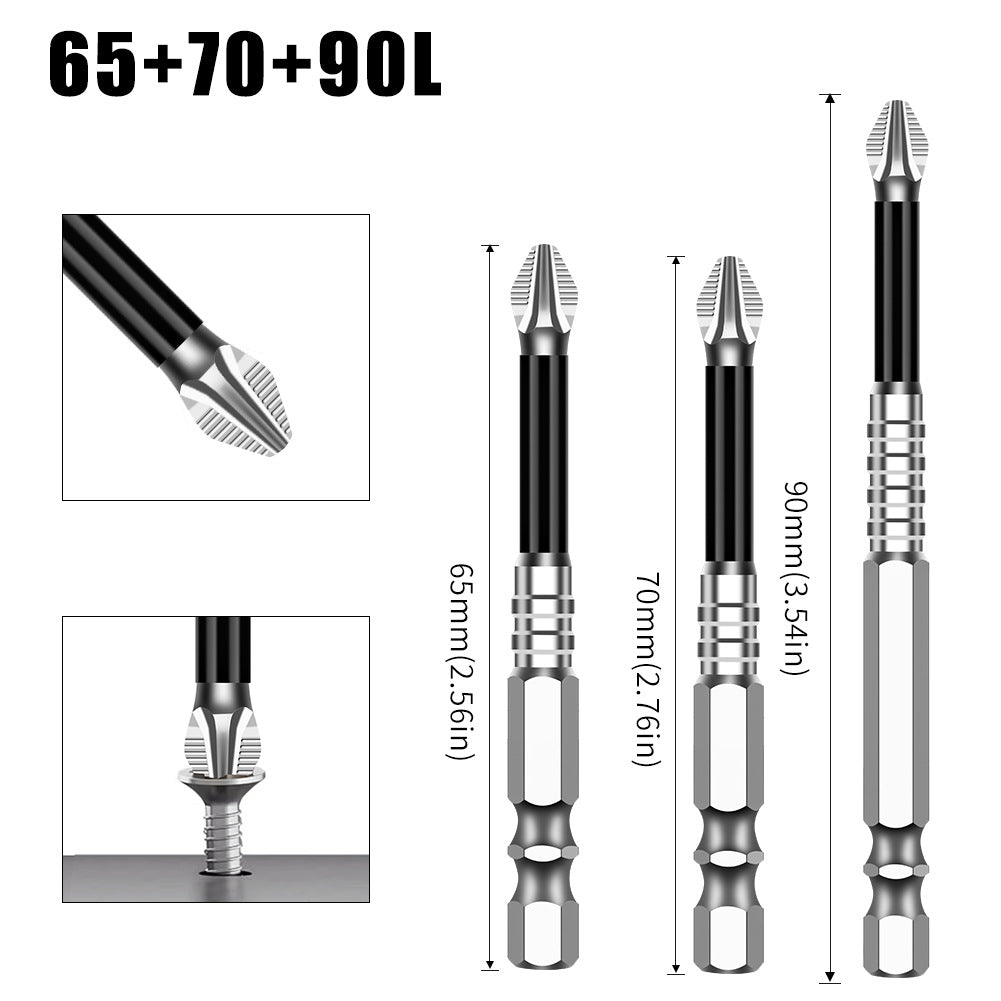 K5 anti-skid batch S2 strong magnetic 5A black anti-skid cross batch, hand drill electric screwdriver high hardness