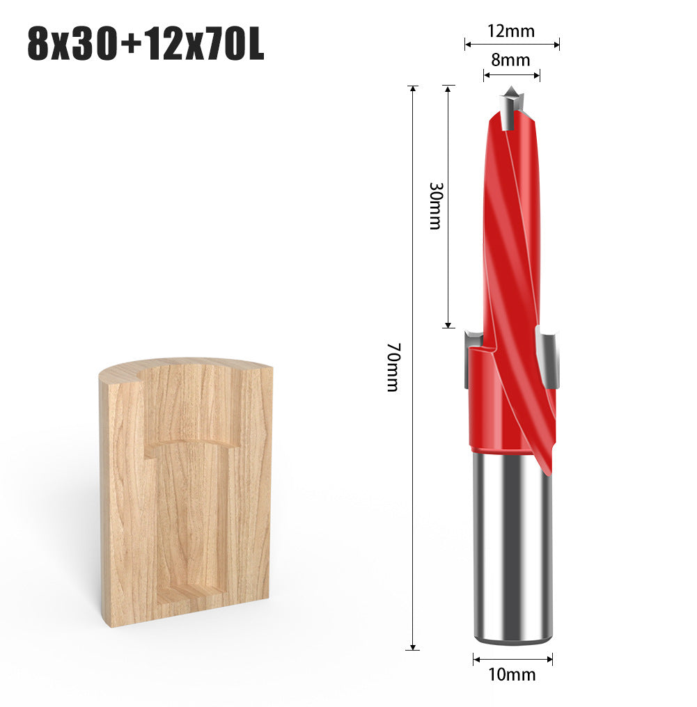 Step Drill Three-in-One Drill Secondary Drill Alloy Woodworking Step Drill Side Hole Machine Drill Bag Countersunk Hole Woodworking Row Drill Bit