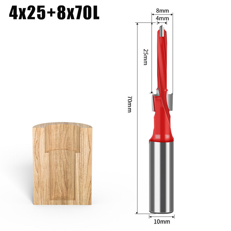 Step Drill Three-in-One Drill Secondary Drill Alloy Woodworking Step Drill Side Hole Machine Drill Bag Countersunk Hole Woodworking Row Drill Bit