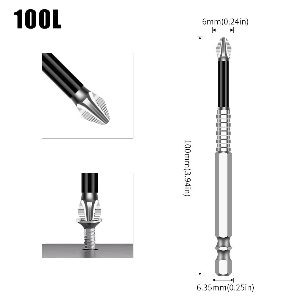 K5 anti-skid batch S2 strong magnetic 5A black anti-skid cross batch, hand drill electric screwdriver high hardness