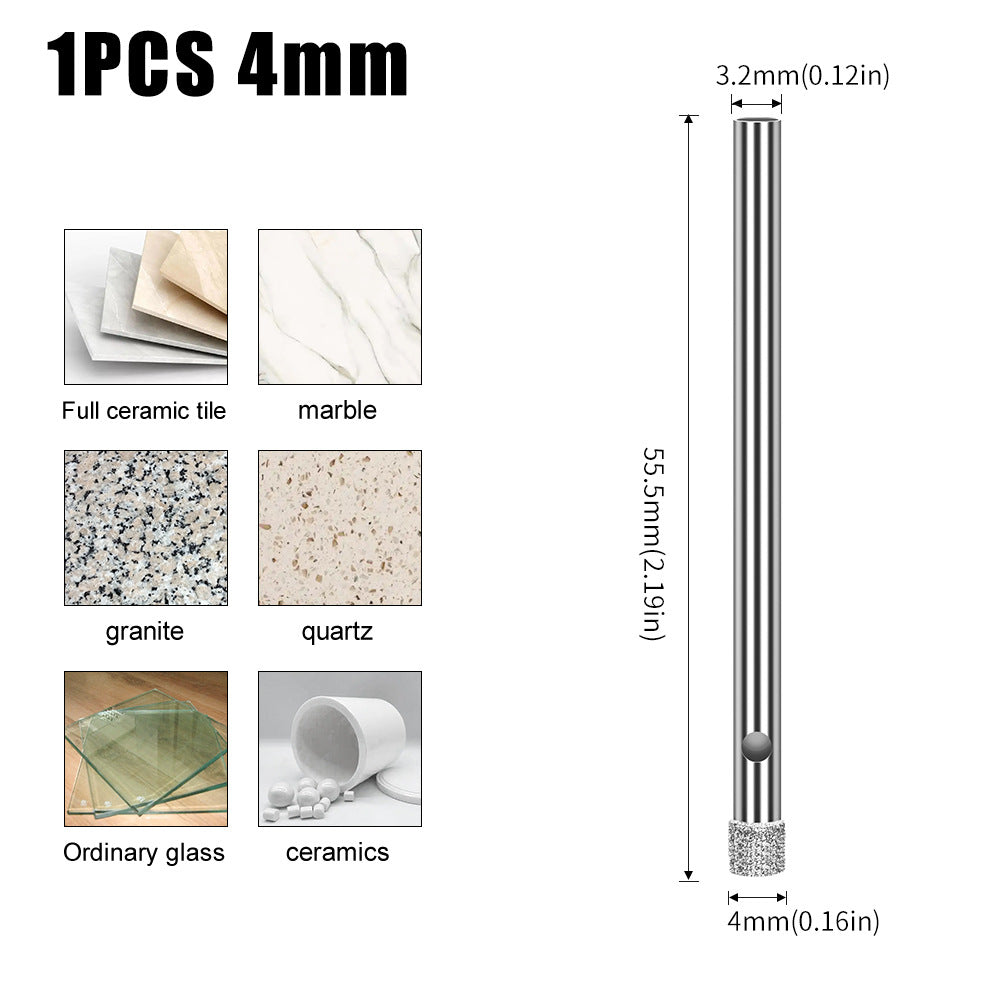Diamond high-quality integrated steel glass drill bit, tile wall marble hole punch, electroplated drill bit glass opening