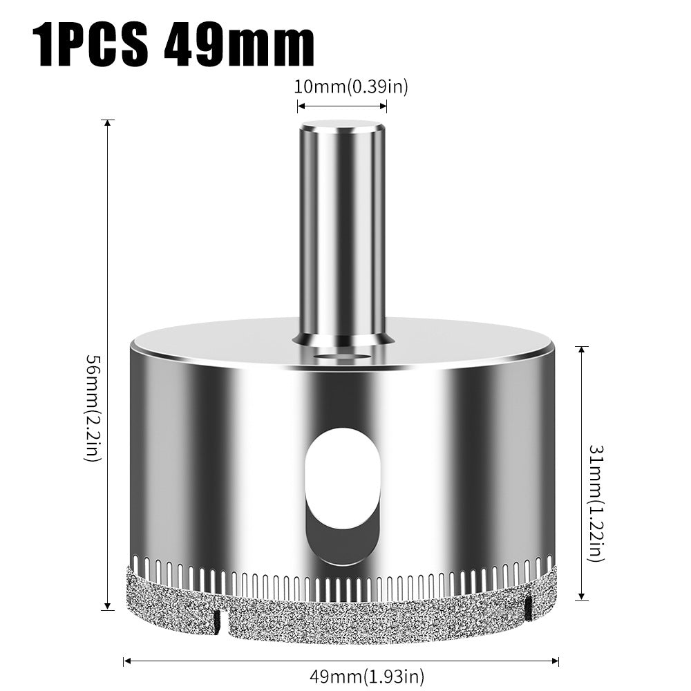 Diamond high-quality integrated steel glass drill bit, tile wall marble hole punch, electroplated drill bit glass opening