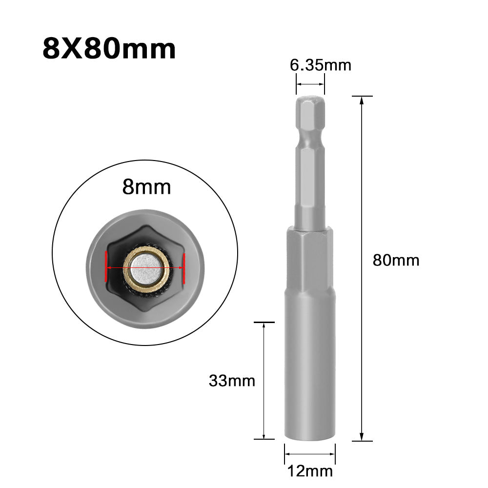 Hexagonal Shank Deepening Sleeve Pneumatic Deepening Sleeve Inner Hexagonal Wind Head Nut Quick Sleeve Tool
