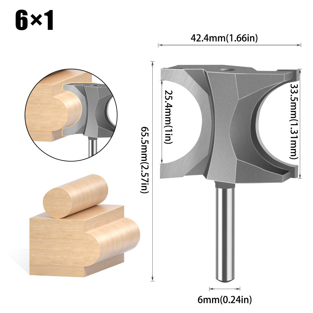 Semicircular knife, woodworking positive semicircular knife, arc knife engraving milling cutter trimming knife fancy knife 12 handles 6 handles trimming knife
