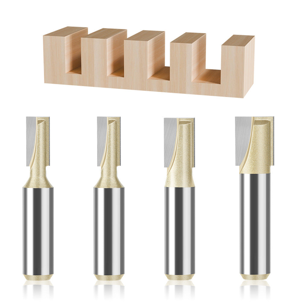 Professional grade 6 handle 12 handle bottom cleaning knife slotting knife flat bottom cutter milling bottom engraving machine carbide woodworking milling cutter