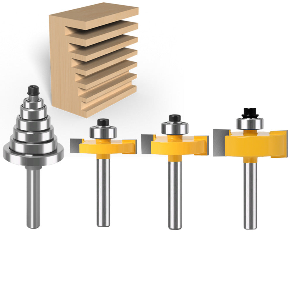 7 sets of tenon knives Adjustable tenon knives 1/4 handle 8 handle 1/2 handle Engraving machine Edge trimming machine Switch to knife head