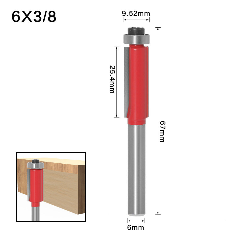 Woodworking trimming knife carving woodworking milling cutter trimming machine cutter head 1/2 1/4 handle cutter head alloy trimming knife woodworking