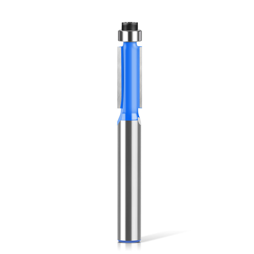 1/4 shank 6 shank bearing trimming cutter woodworking milling cutter with bearing trimming cutter double edge straight cutter woodworking milling cutter