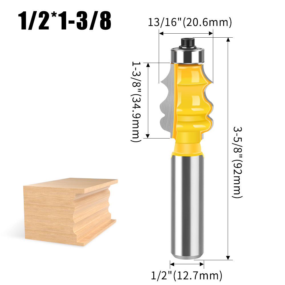 3-Piece photo frame cutter woodworking milling cutter set panel cutter European photo frame line cutter classical line cutter