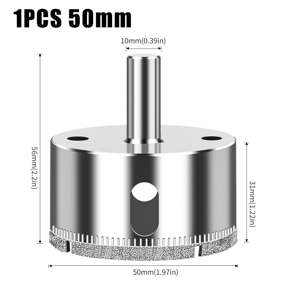 Diamond high-quality integrated steel glass drill bit, tile wall marble hole punch, electroplated drill bit glass opening