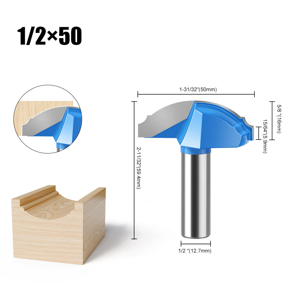 1/2 handle 12 handle pot arc knife line knife cabinet door panel knife flower line knife engraving machine milling cutter cabinet door knife
