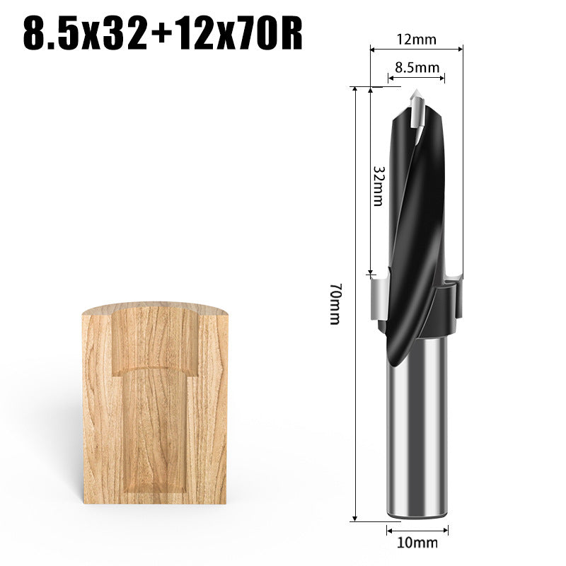 Step Drill Three-in-One Drill Secondary Drill Alloy Woodworking Step Drill Side Hole Machine Drill Bag Countersunk Hole Woodworking Row Drill Bit
