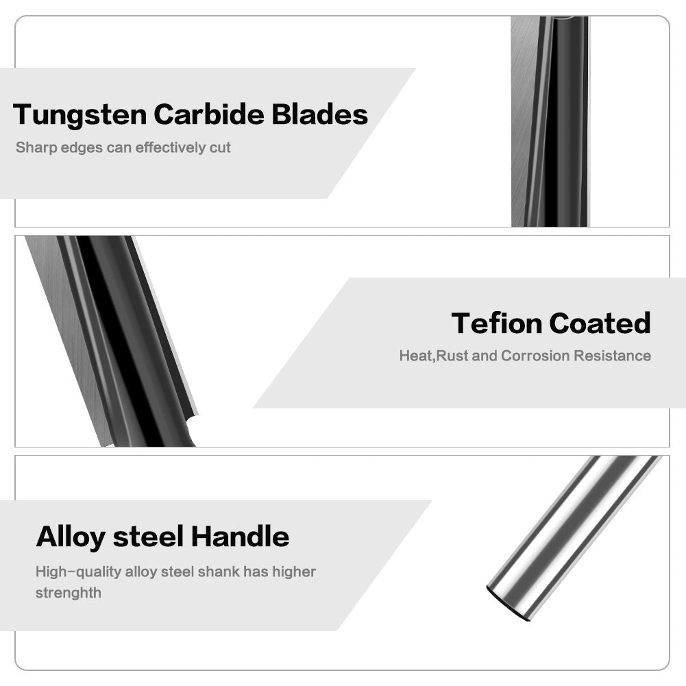 Door keyhole lengthened slotting milling cutter Bottom cutter Spiral mortise cutter Door panel Daluo electromechanical woodworking milling cutter