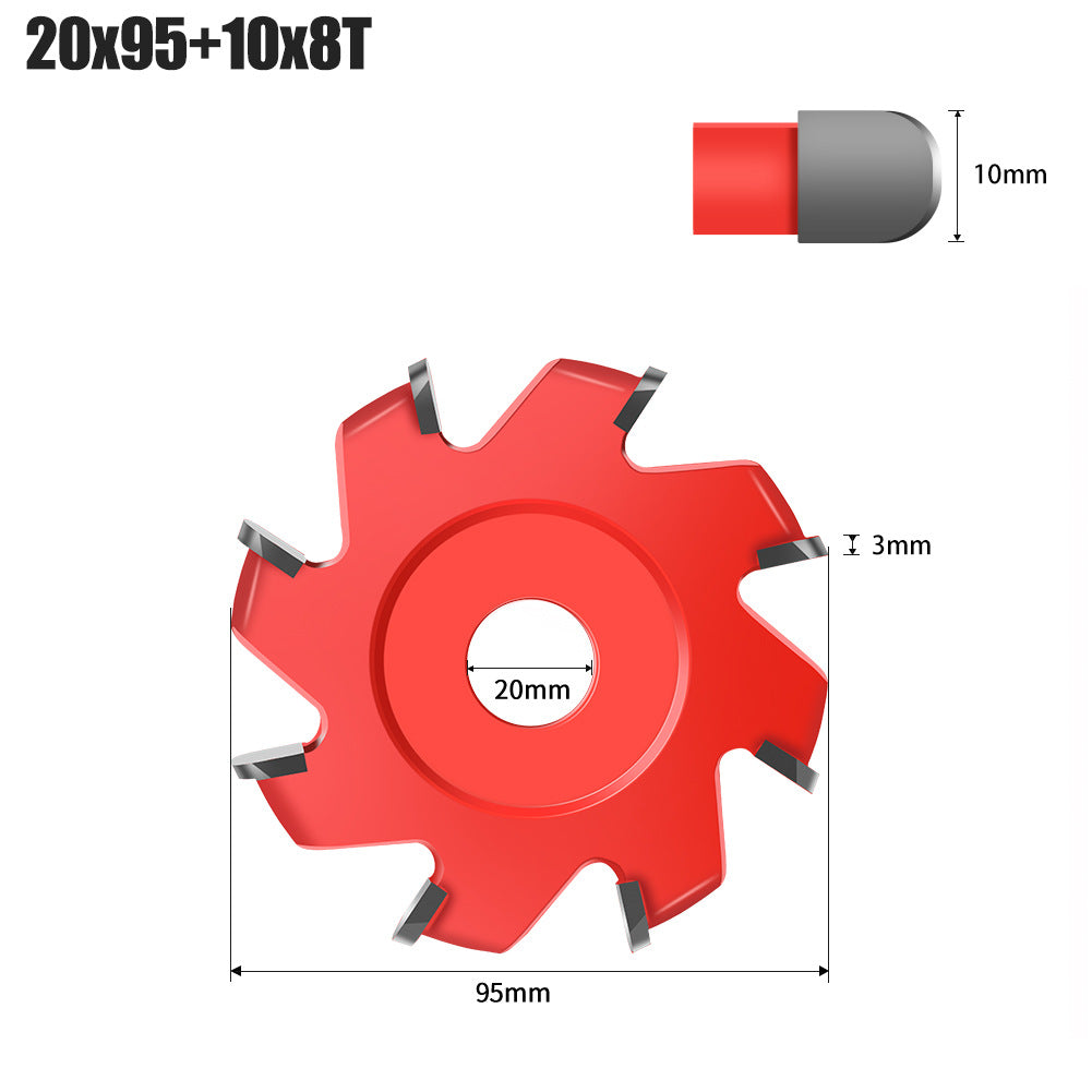 Aluminum-plastic plate slotting knife 90 degrees UV type milling cutter slotting saw blade special folding right angle cutting blade round bottom forming knife