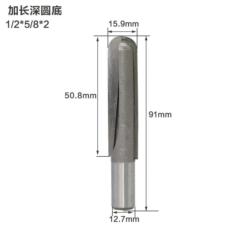 Extended round bottom cutter for engraving machine Extended deep round bottom cutter, milling keyhole cutter Special round bottom cutter for bakelite milling