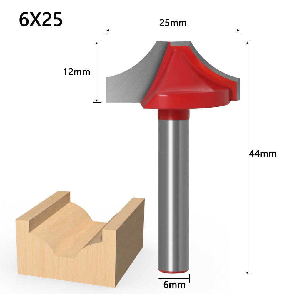 Domestic open carving knife, woodworking lace knife 1/4R knife, carving machine woodworking knife, double R woodworking open knife