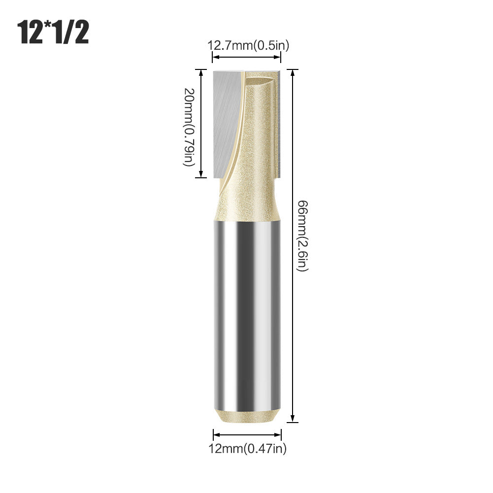 Professional grade 6 handle 12 handle bottom cleaning knife slotting knife flat bottom cutter milling bottom engraving machine carbide woodworking milling cutter