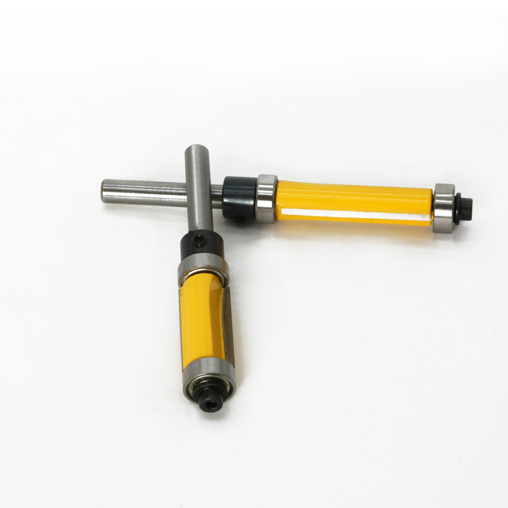 High-grade copy trimming cutter woodworking router woodworking milling cutter copy slotting cutter double bearing trimming cutter