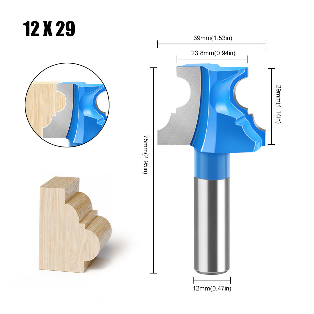 Convex Emperor Knife Minhuang Knife Polygonal Knife Engraving Machine Armrest Knife Woodworking Knife Table and Chair Line Knife Arc Knife Door Edge Knife