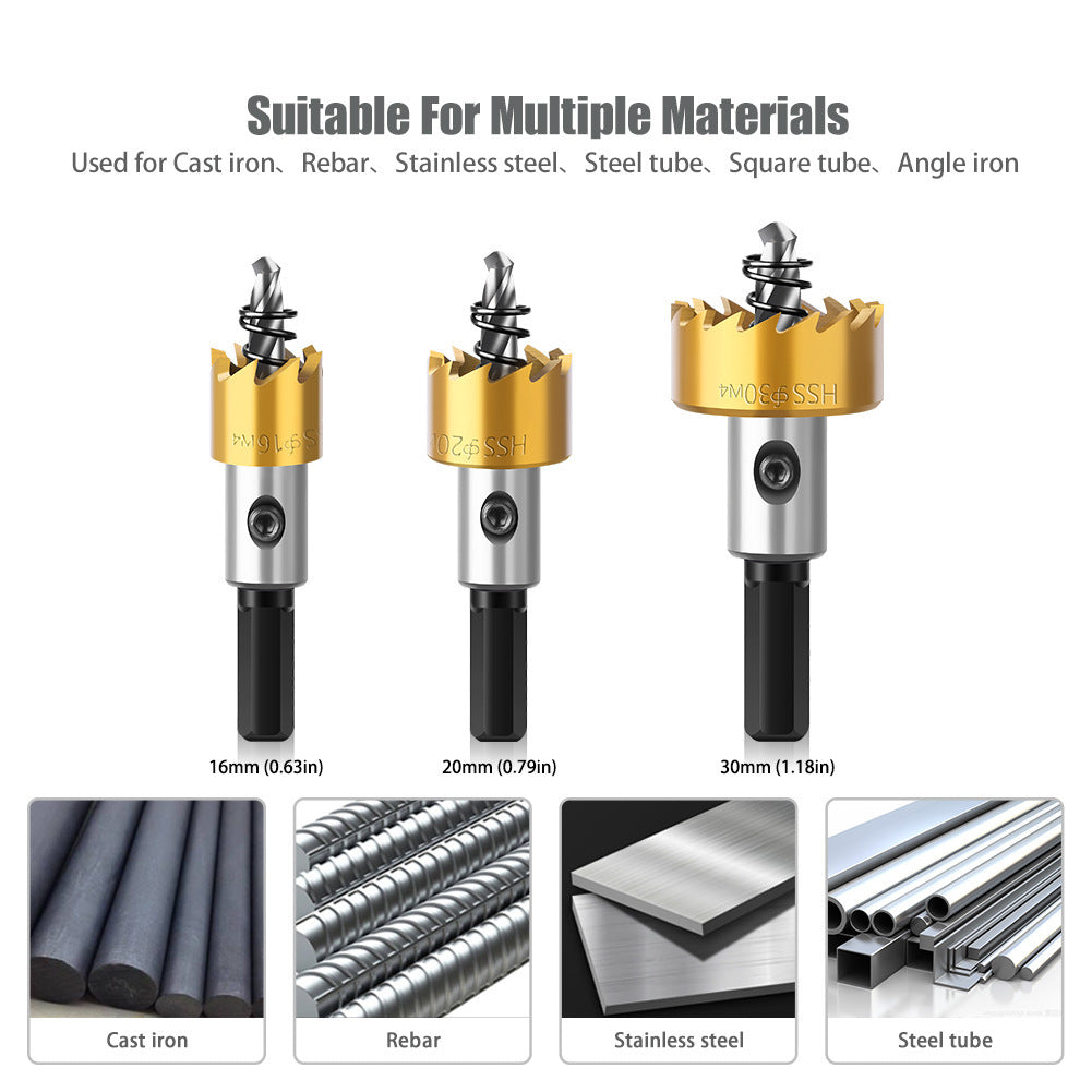 HSS high speed steel 4241 hole opener 12mm-80mm iron sheet stainless steel hole opener metal sheet