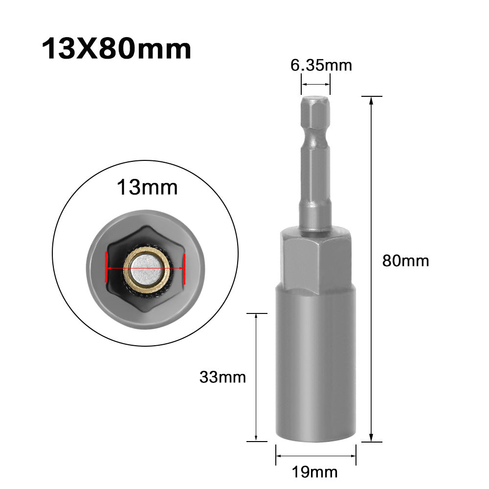 Hexagonal Shank Deepening Sleeve Pneumatic Deepening Sleeve Inner Hexagonal Wind Head Nut Quick Sleeve Tool