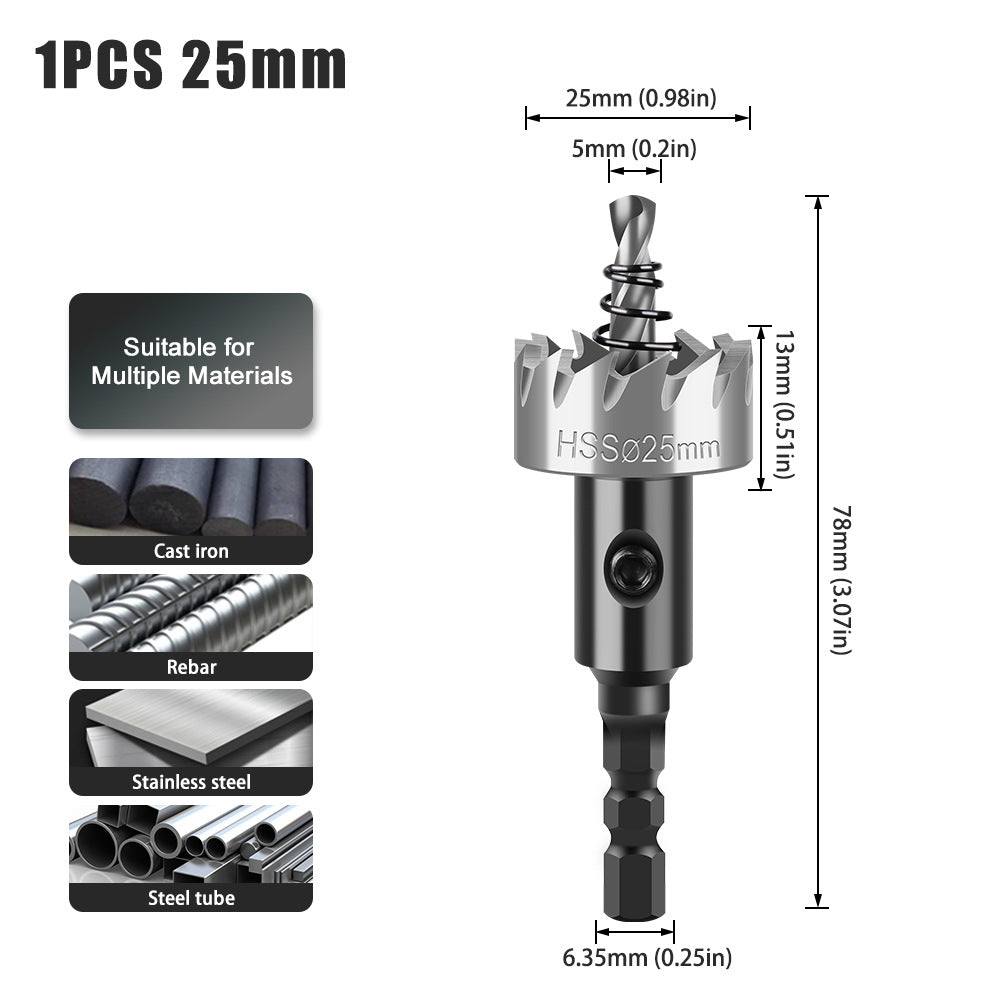 HSS hexagonal shank high speed steel 4341 hole opener, iron sheet stainless steel hole opener metal, thin plate drilling