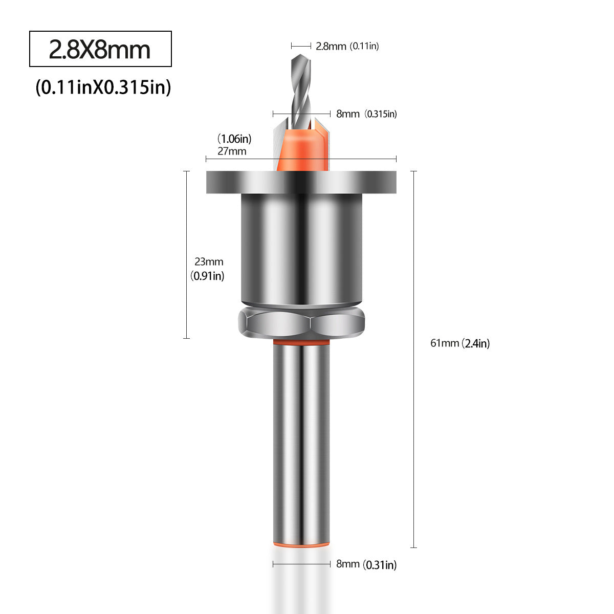 Heavy Hole Drill with Limiter Alloy Head Cone Hole Drill Woodworking Step Drill Bit Screw Installation Woodworking Drill