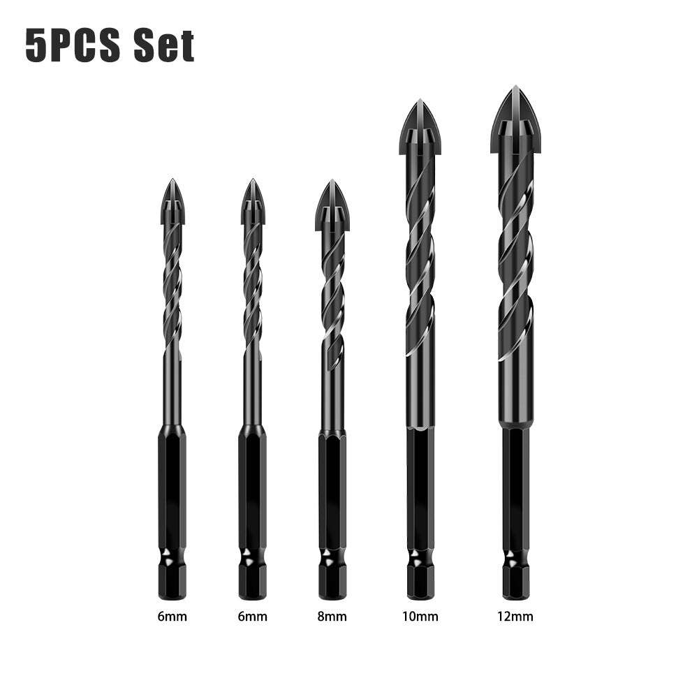 Special drill for tile drilling, tile puncher, glass cement concrete alloy, high hardness triangular overlord drill