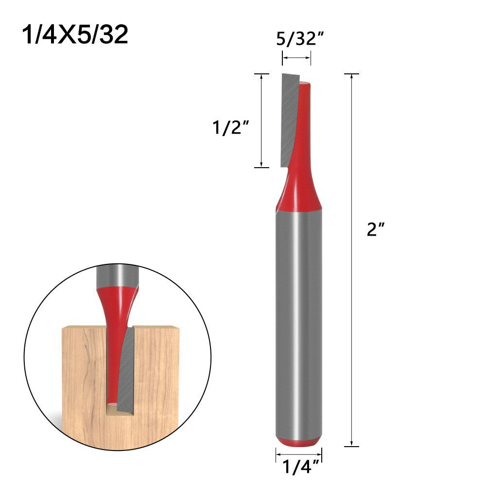 Extended Woodworking Double Blade Straight Knife Engraving Woodworking Milling Cutter Edge Trimming Machine Knife Head 1/2 1/4 Handle Knife Head Straight Knife