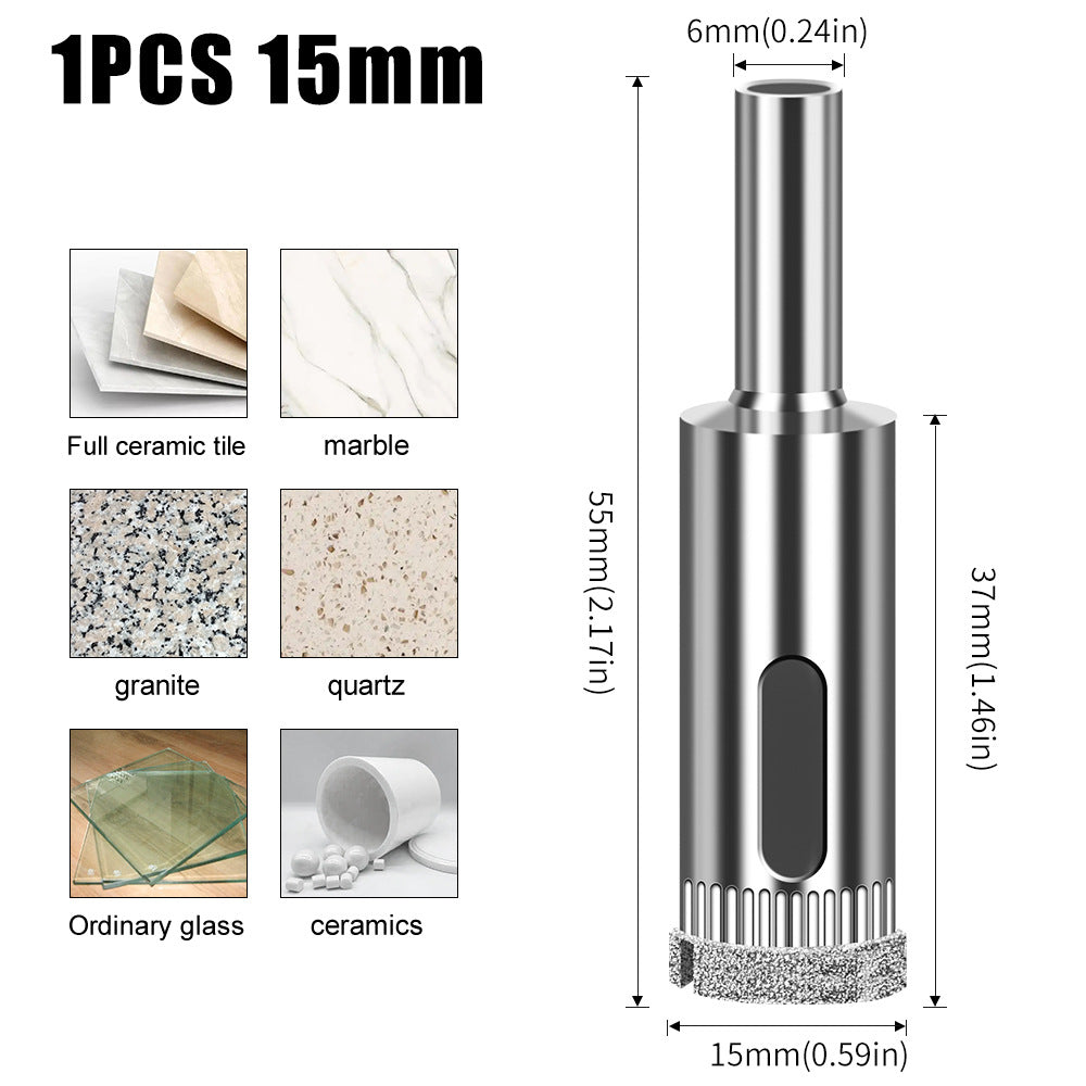 Diamond high-quality integrated steel glass drill bit, tile wall marble hole punch, electroplated drill bit glass opening