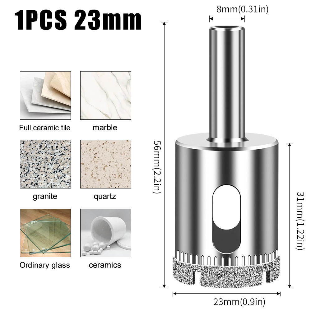 Diamond high-quality integrated steel glass drill bit, tile wall marble hole punch, electroplated drill bit glass opening