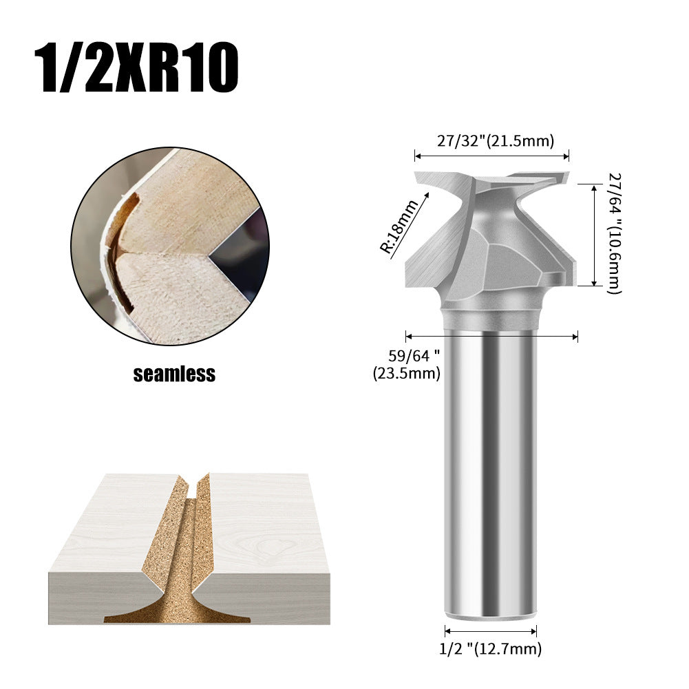 Arc bending integrated knife forming tool R18R30 wooden door and wall cabinet arc bending knife filling-free softening process