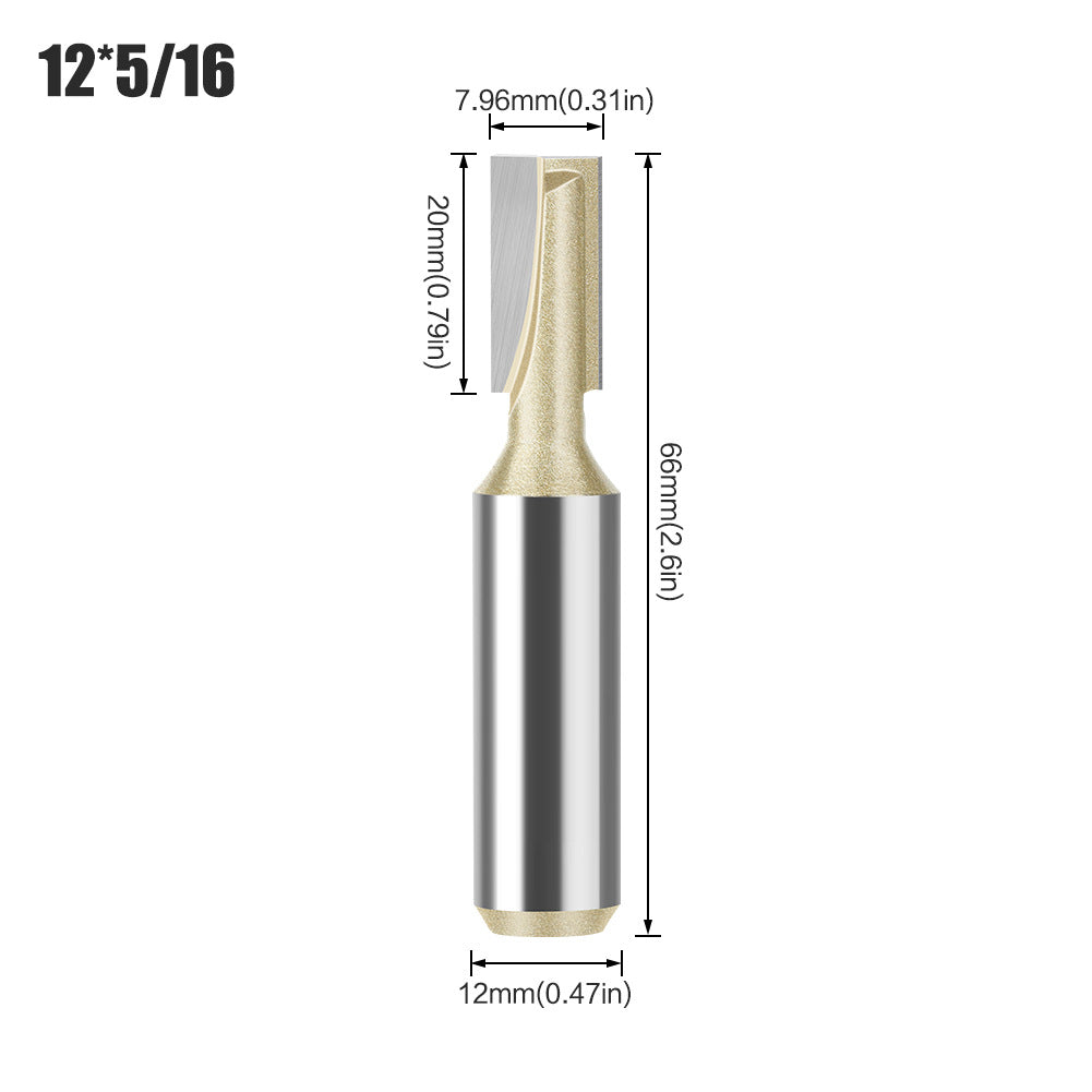 Professional grade 6 handle 12 handle bottom cleaning knife slotting knife flat bottom cutter milling bottom engraving machine carbide woodworking milling cutter