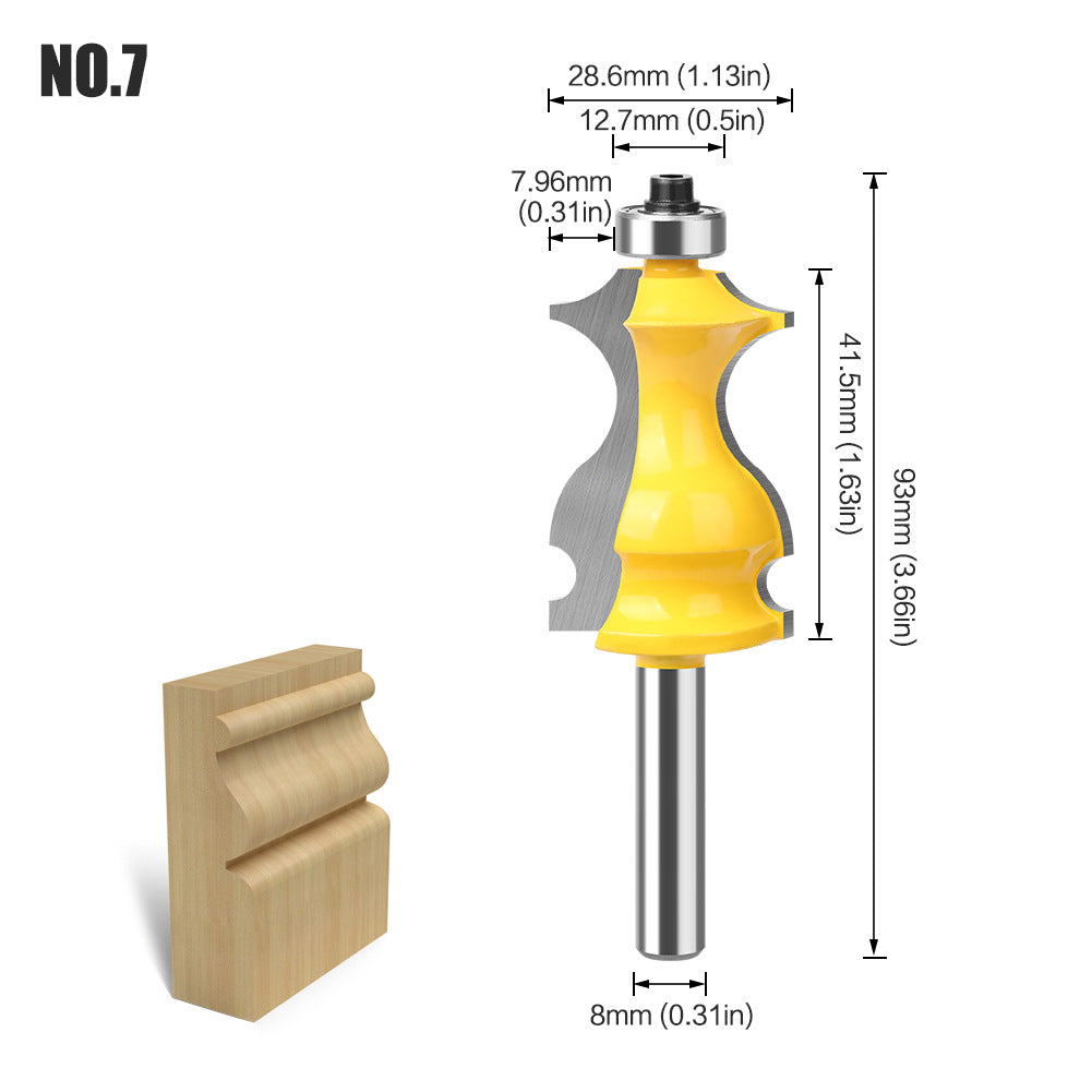 8Mm handle flower line knife armrest knife fish tail armrest knife fish type woodworking lace knife line knife cabinet door top line knife