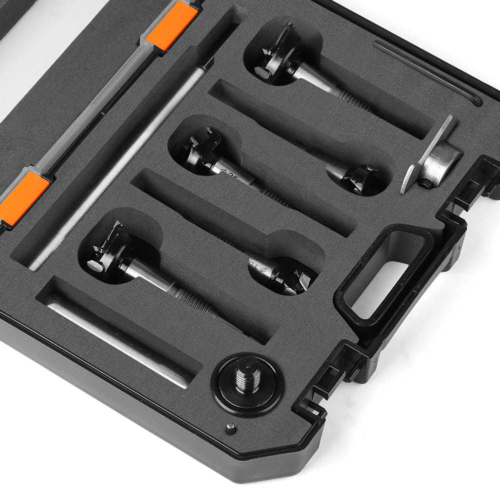 Multifunctional, woodworking hole opener, external thread flat wing drill, extended limit wooden board hand drill, reaming drill bit
