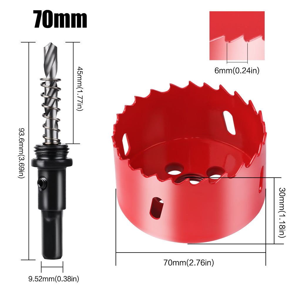 M42 Bi Metal Hole Saw Set for Wood Metal Pipe Aluminum Drywall Drilling PV Woodworking Kit