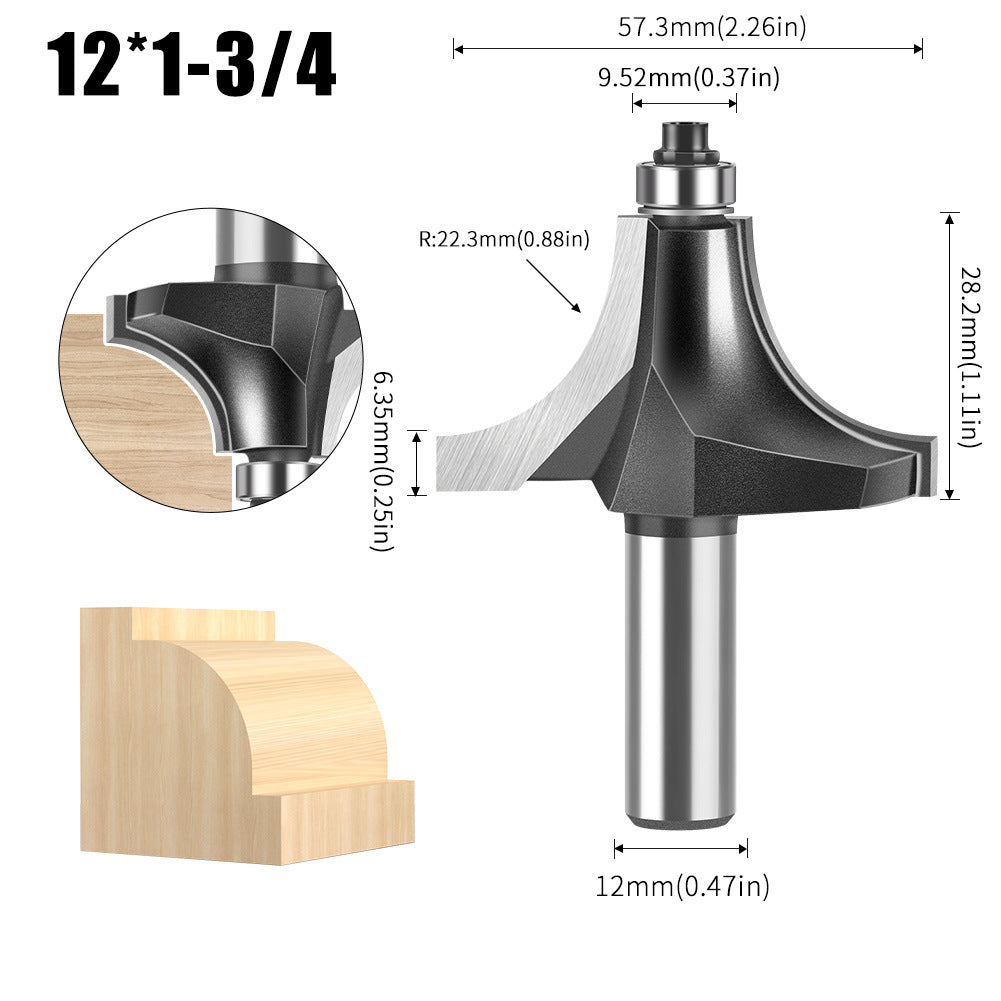 Woodworking Minzai Knife 6 Handles 12 Handles Line Knife Cabinet Door Panel Slotting Edge Trimming Milling Knife Edge Trimming Machine Knife Gong Machine Knife Carving