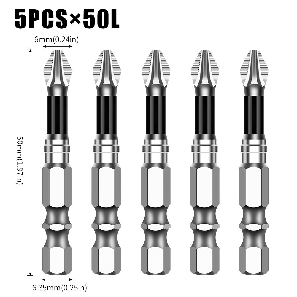 K5 anti-skid batch S2 strong magnetic 5A black anti-skid cross batch, hand drill electric screwdriver high hardness